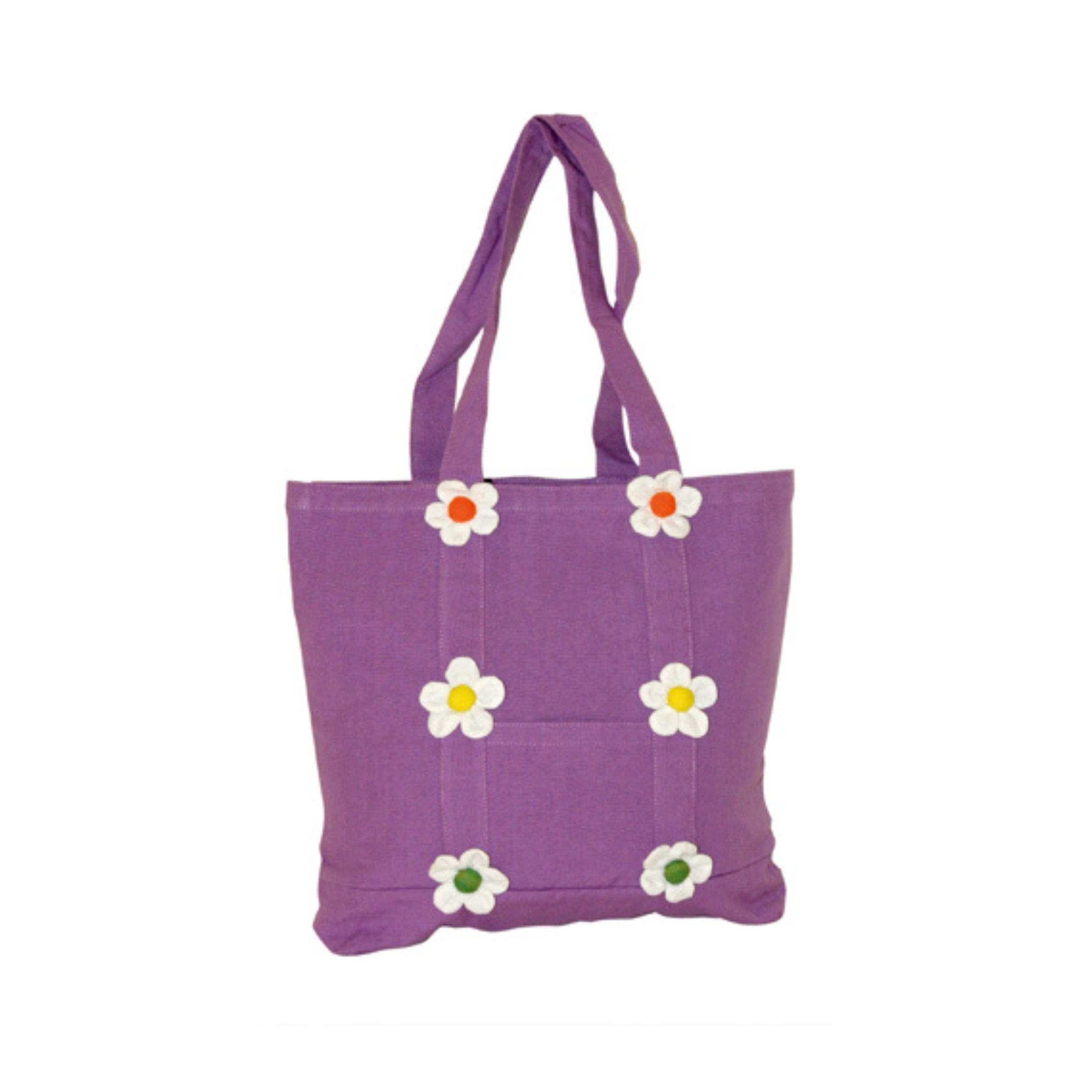 Sac Cabas - Fleurs Mauve