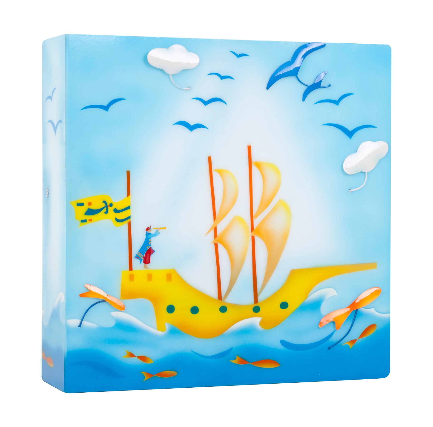 Lampe De Chevet Enfant – Vintage, Oiseau Bateau, Rigolote, Fonctionnelle