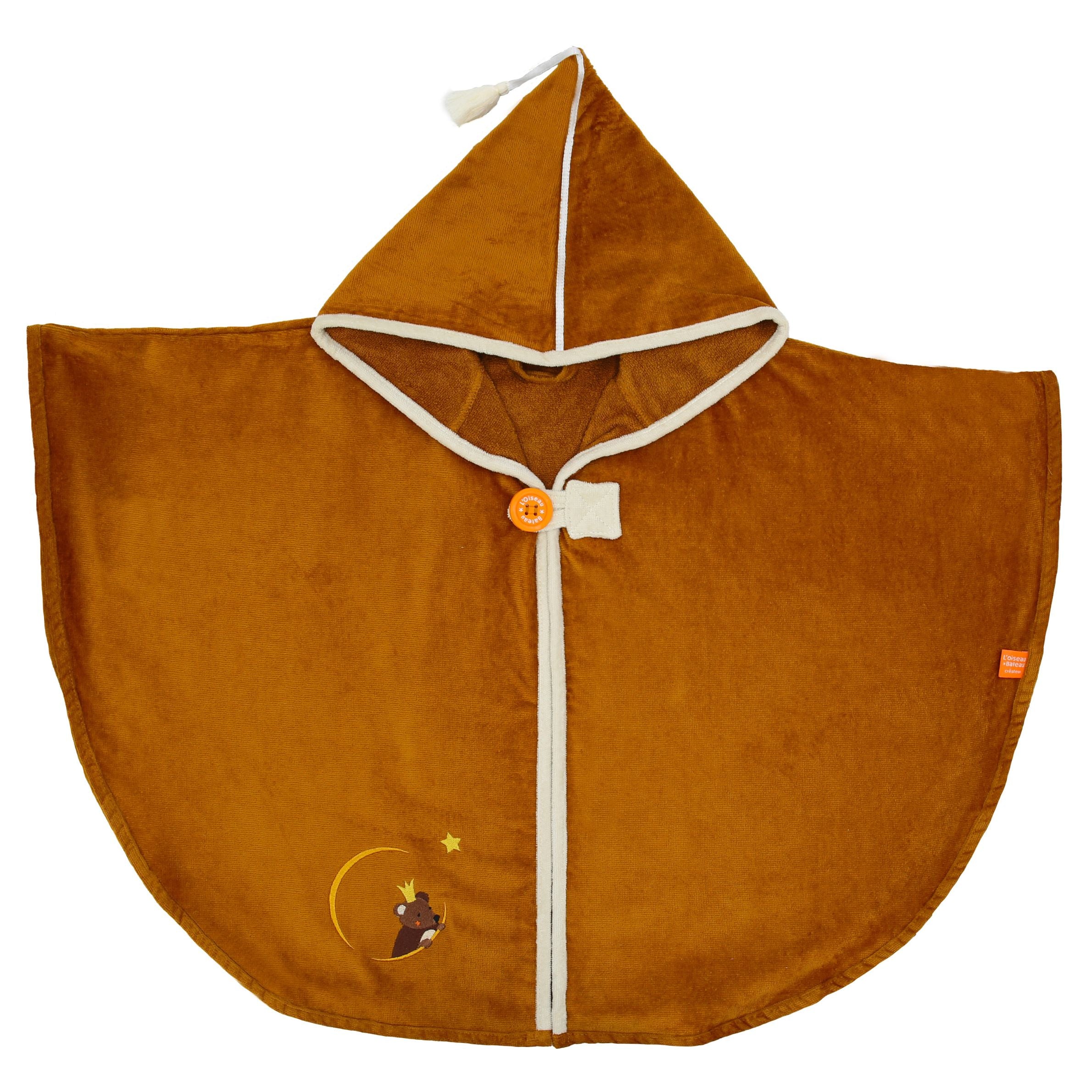 Cape de Bain personnalisée - Ours Brun Noisette