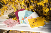 idee protege carnet de sante bebe, protege carnet de sante personnalise, theme daim, couleur jaune, tissus 100% coton oeko tex, cadeau de naissance personnalisé, cadeau de naissance original, design français, marque française, l'oiseau bateau, cadeau de noël bébé, cadeau de noël personnalisé