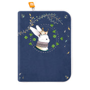 idee protege carnet de sante bebe, protege carnet de sante personnalise, theme lapin avec une couronne, couleur bleu marine, tissus 100% coton oeko tex, cadeau de naissance personnalisé, cadeau de naissance original, design français, marque française, l'oiseau bateau, cadeau de noël bébé, cadeau de noël personnalisé