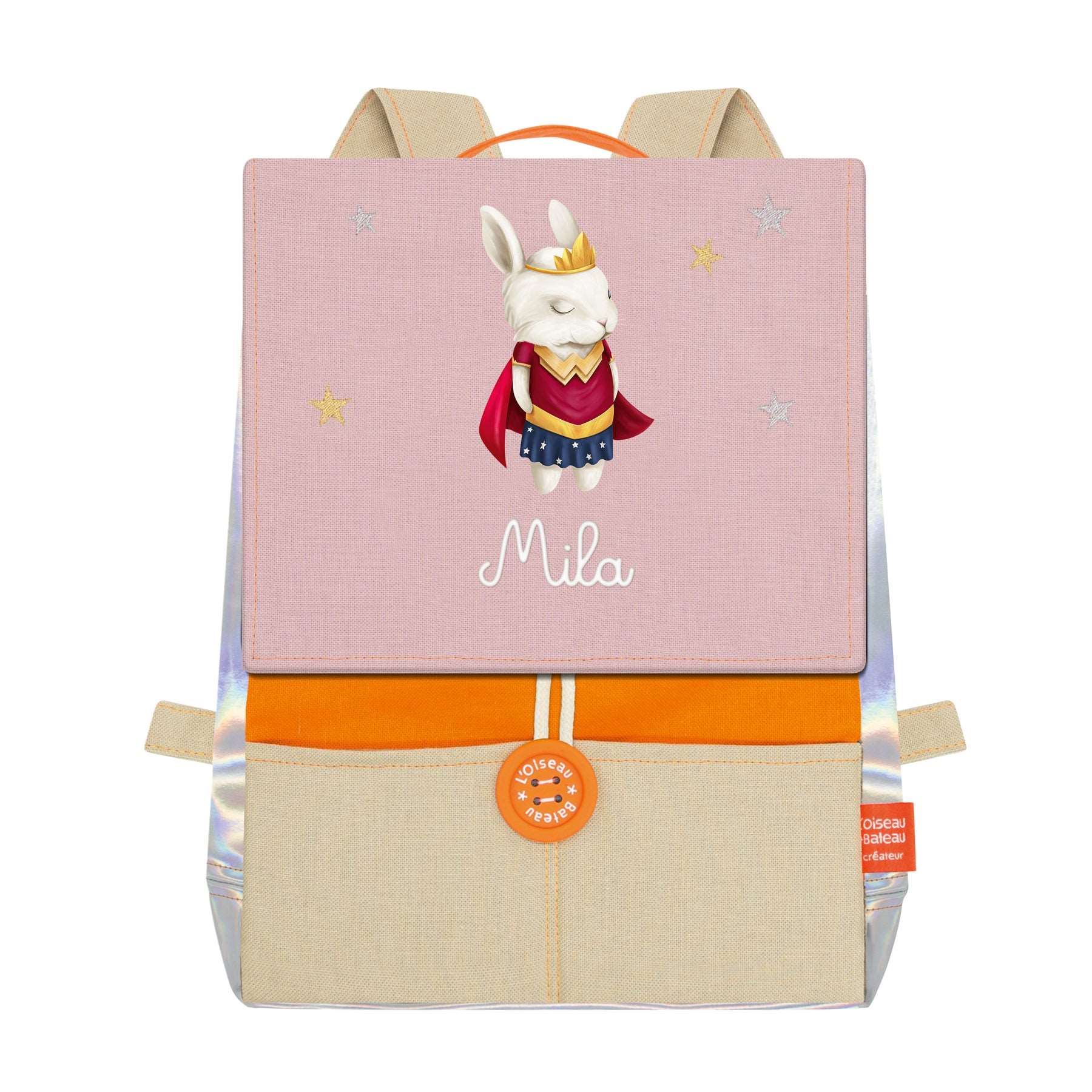 Sac à dos personnalisé enfant Super Lapine – L'Oiseau Bateau