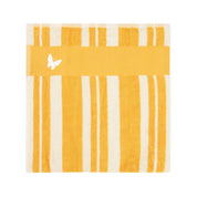 serviette rayee enfant, serviette plage enfant, serviette rayee bebe, serviette plage bebe, serviette raye personnalisee, serviette enfant, serviette enfant personnalisee, serviette bebe, serviette bebe personnalise, cadeau de naissance, serviette personnalisee, serviette 70 x 140, 100% coton oeko-tex, serviette absorbante enfant, design français, creation française, marque française, l'oiseau bateau, jaune