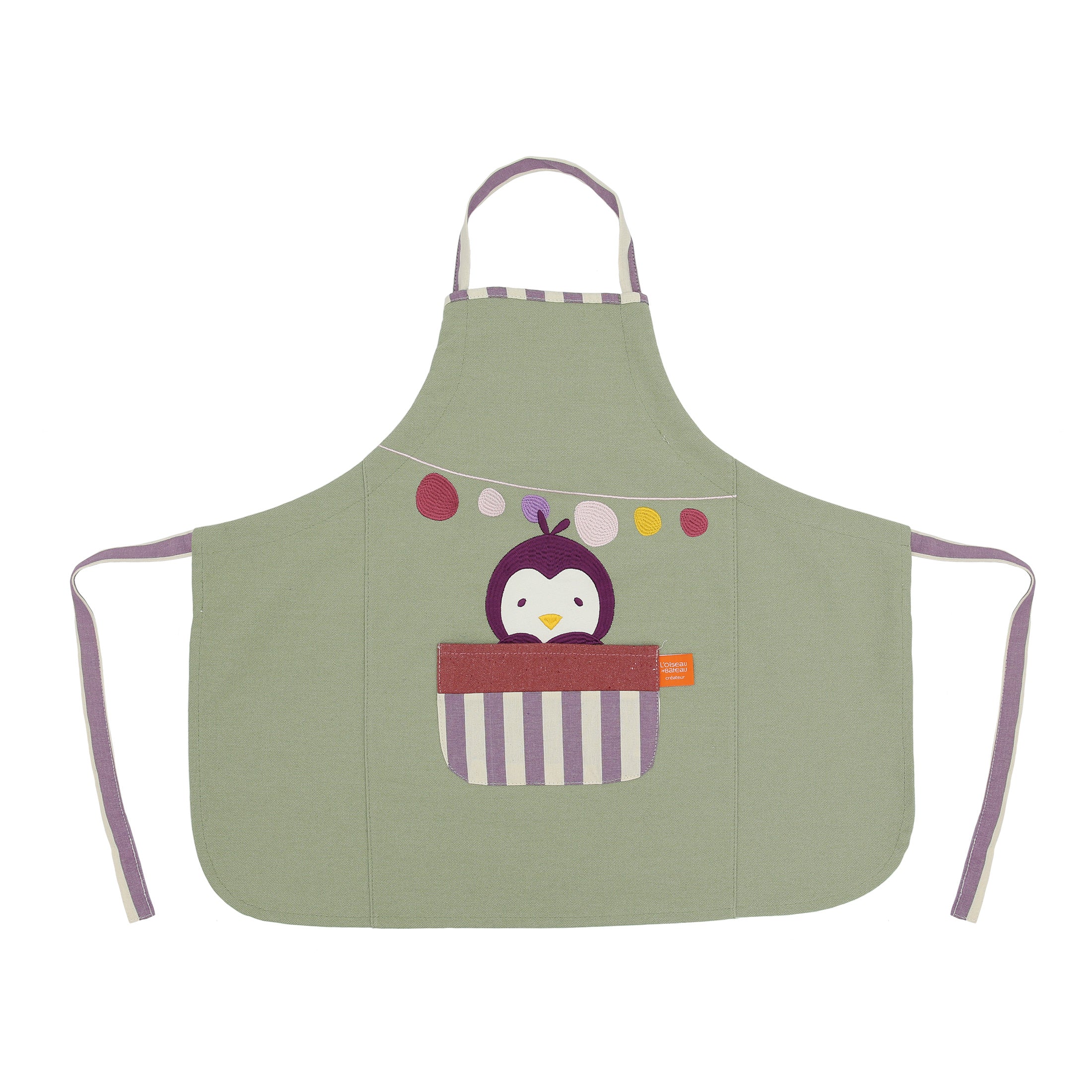 Tablier de cuisine personnalisé enfant - Pingouin
