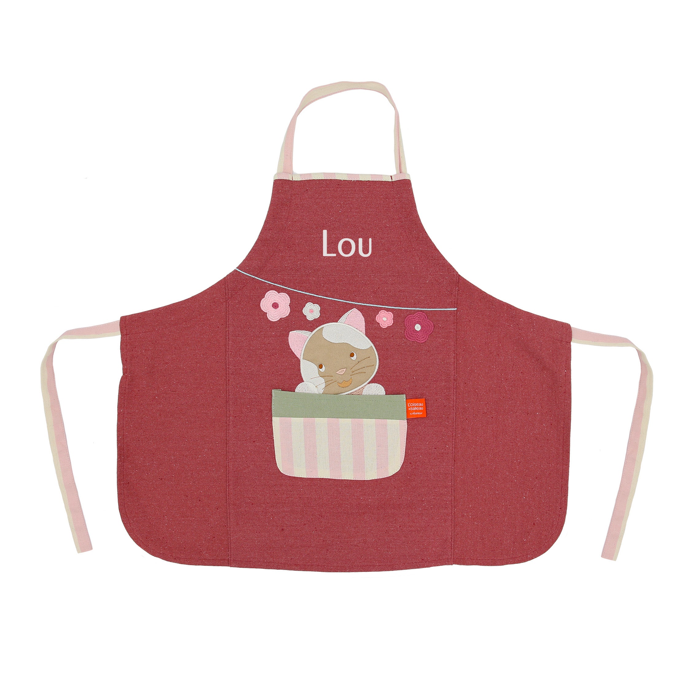 Tablier de cuisine personnalisé enfant - Chat
