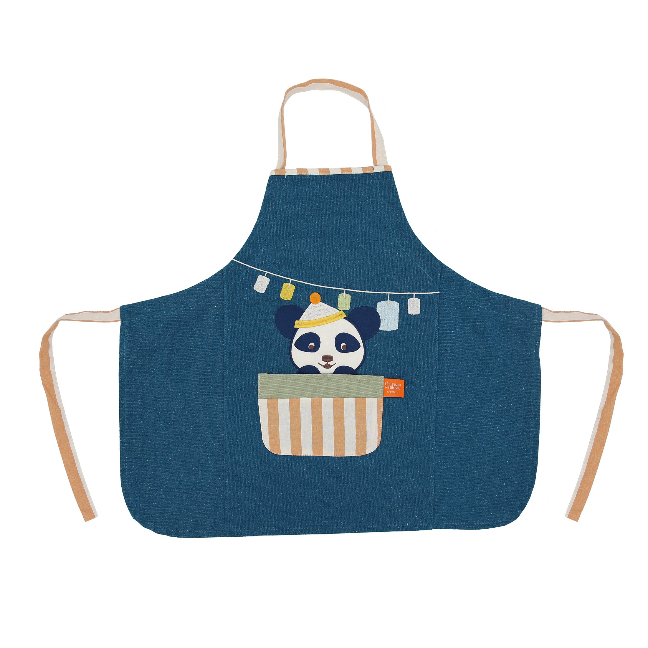 Tablier de cuisine traditionnel en tissu Oxford avec poche pour adulte