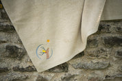 serviette enfant, serviette enfant personnalisee, serviette bebe, serviette bebe personnalise, cadeau de naissance, serviette personnalise, serviette 70 x 140, serviette 50 x 100, 100% coton oeko-tex, serviette absorbante enfant, design français, creation française, marque française, l'oiseau bateau, lin, daim
