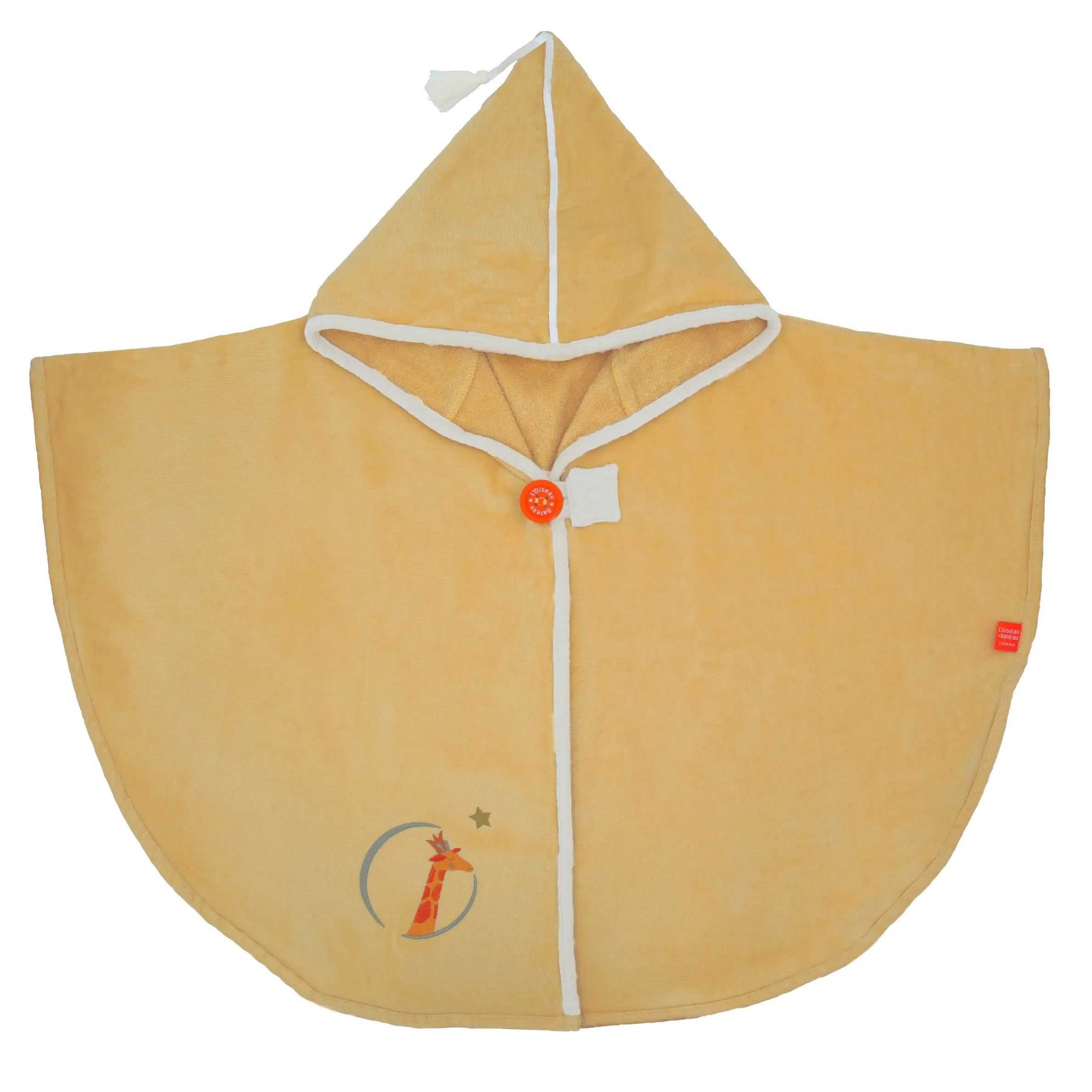 Cape de Bain personnalisée - Girafe Vanille