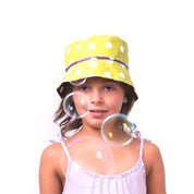 idee chapeau enfant, bob enfant, bob bebe, chapeau bebe, chapeau colore enfant, tissu a pois, chapeau pluie enfant, bob pluie enfant, design français, marque française, creation française, accessoire enfant, chapeau de pluie enfant, chapeau de pluie bebe