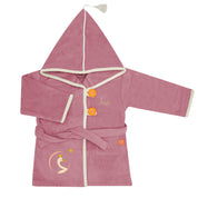 peignoir enfant, peignoir enfant personnalise, peignoir enfant brode, cadeau de naissance, peignoir 2 ans, peignoir 4 ans, peignoir eponge velours, peignoir brode, peignoir personnalise, cadeau personnalise, creation francaise, design francais, marque francaise, l'oiseau bateau, rose, theme cygne