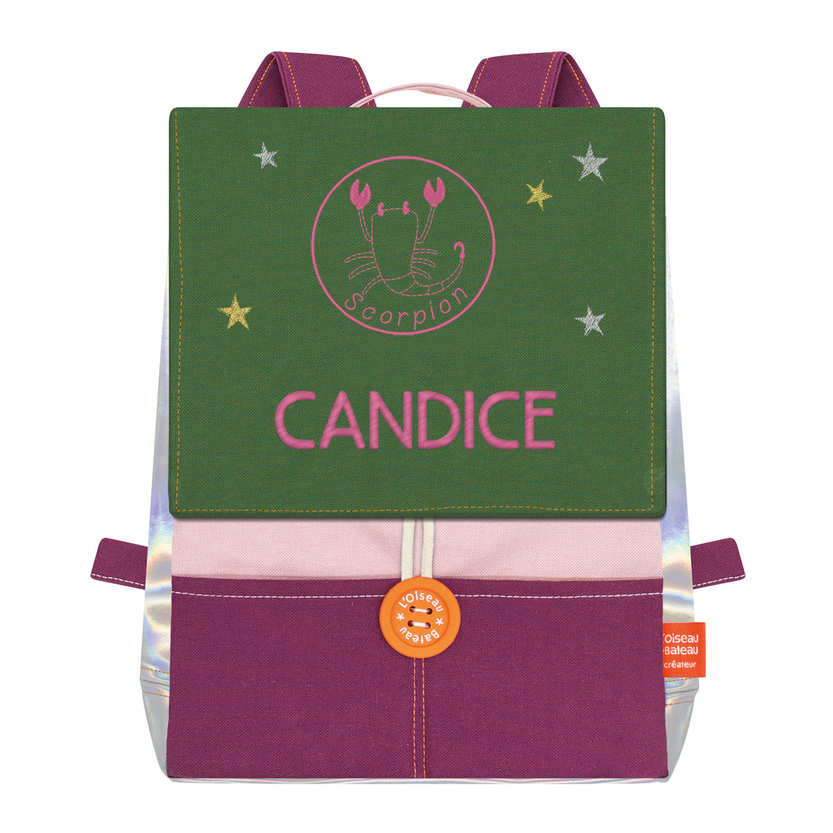 Sac à dos personnalisé enfant Astro - Poudre et Mousse