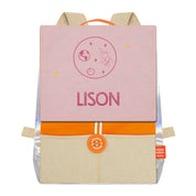 Sac à dos personnalisé enfant Astro - Orange et Poudre