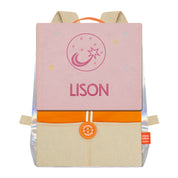 Sac à dos personnalisé enfant Astro - Orange et Poudre