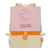 Sac à dos personnalisé enfant Astro - Orange et Poudre