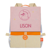 Sac à dos personnalisé enfant Astro - Orange et Poudre