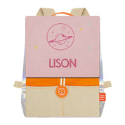 Sac à dos personnalisé enfant Astro - Orange et Poudre