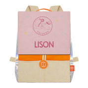 Sac à dos personnalisé enfant Astro - Orange et Poudre