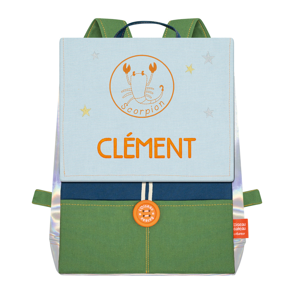 Sac à dos personnalisé enfant Astro - Gauloise et Ciel
