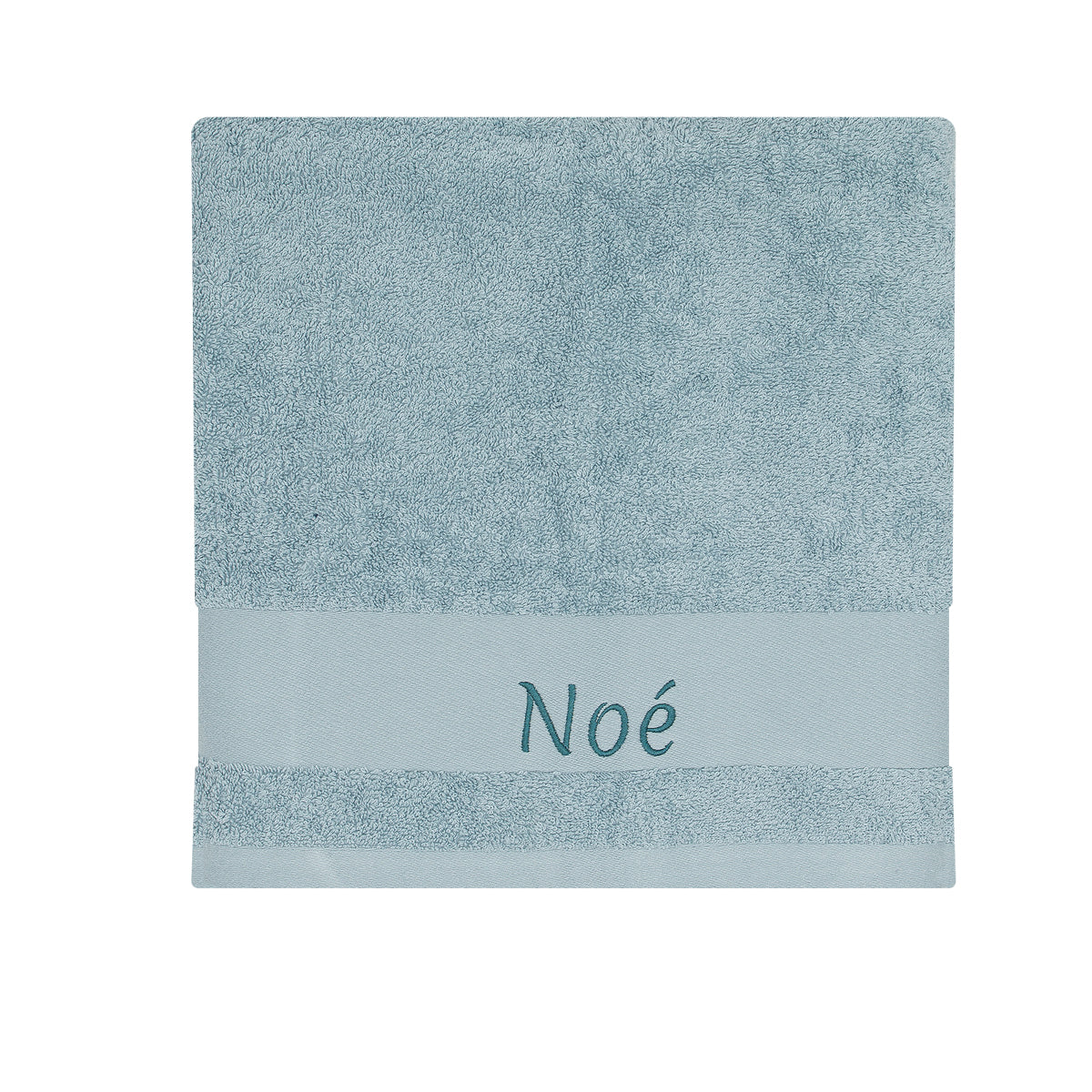 serviette enfant, serviette enfant personnalisee, serviette bebe, serviette bebe personnalise, cadeau de naissance, serviette personnalise, serviette 70 x 140, serviette 50 x 100, 100% coton oeko-tex, serviette absorbante enfant, design français, creation française, marque française, l'oiseau bateau, bleu, renard