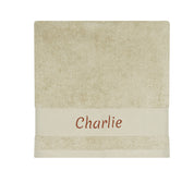 serviette enfant, serviette enfant personnalisee, serviette bebe, serviette bebe personnalise, cadeau de naissance, serviette personnalise, serviette 70 x 140, serviette 50 x 100, 100% coton oeko-tex, serviette absorbante enfant, design français, creation française, marque française, l'oiseau bateau, lin, daim