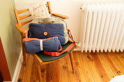idee sac a langer bebe, sac a langer pratique, sac a langer gaze de coton, couleur bleu, coton 100% oeko-tex, creation française, design français, marque française, l’oiseau bateau.