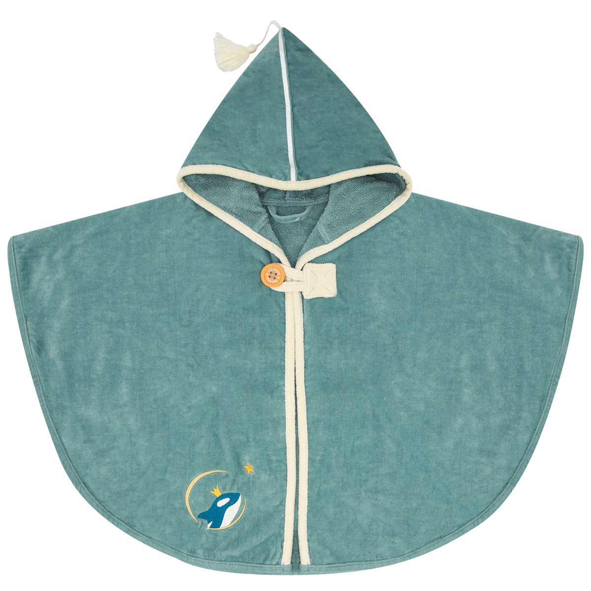 Cape de bain bebe, cape de bain enfant, cape de bain  personnalisee bebe, cape de bain personnalisee enfant,cadeau de naissance, cadeau de naissance personnalise, carre de bain bebe, carre de bain enfant, poncho de bain bebe, poncho de bain enfant, creation française, design français, marque française, l'oiseau bateau, cape de bain bleu, theme orque