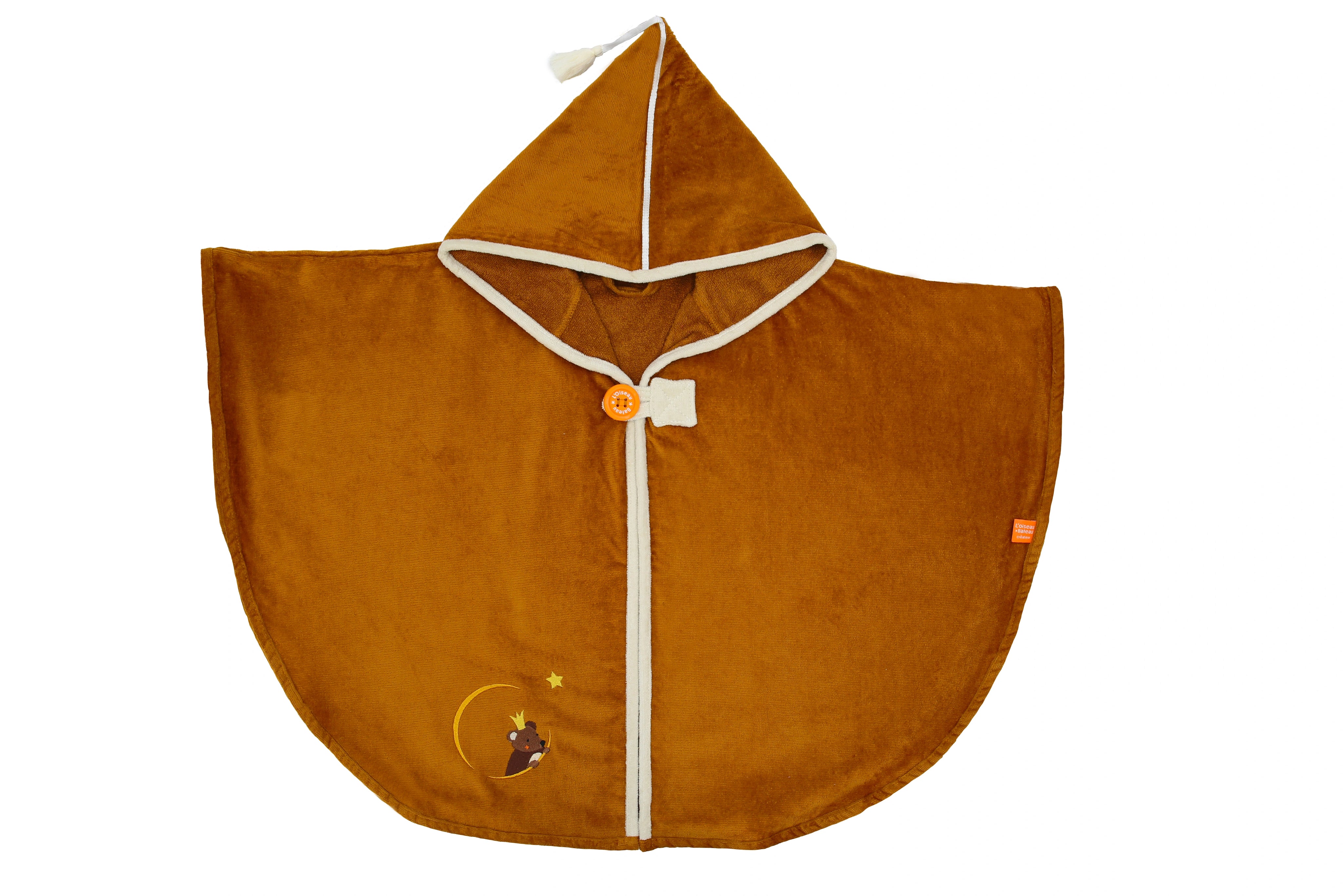 Cape de Bain personnalisée - Ours Brun Noisette