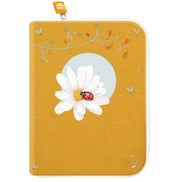 Protège carnet de santé personnalisé bébé – Coccinelle et marguerite
