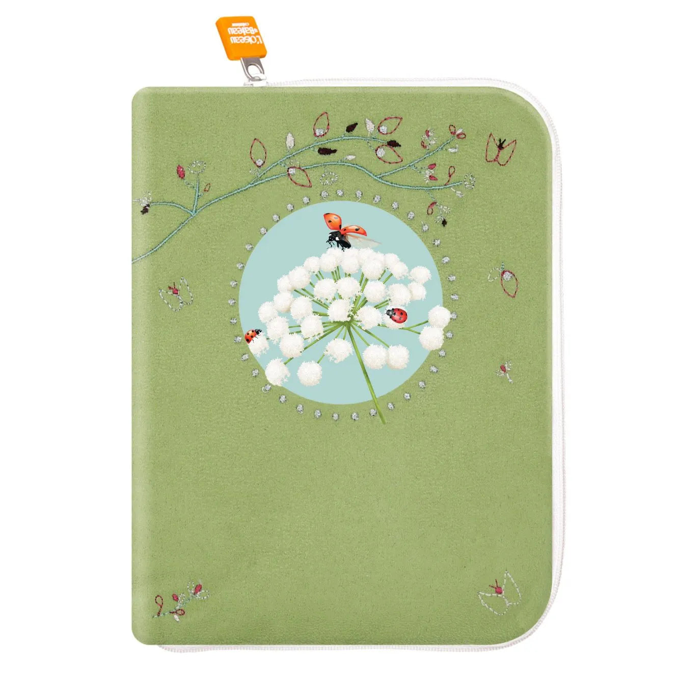Protège carnet de santé personnalisé bébé – Coccinelle et ombelle