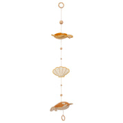 idee mobile decoratif pour enfant en forme de tortue, decoration chambre d'enfant, mobile pour bebe en tissu, mobile perle bois naturel, creation française, marque française, l'oiseau bateau