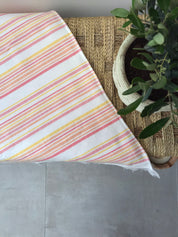 fouta enfant, fouta personnalisee enfant, fouta parent, matchy match, fouta plage enfant, fouta plage personnalisee, fouta grande taille, fouta 100% coton oeko-tex, design français, creation française, marque française, l'oiseau bateau, rose