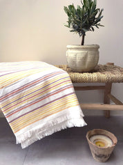 fouta enfant, fouta personnalisee enfant, fouta parent, matchy match, fouta plage enfant, fouta plage personnalisee, fouta grande taille, fouta 100% coton oeko-tex, design français, creation française, marque française, l'oiseau bateau, jaune