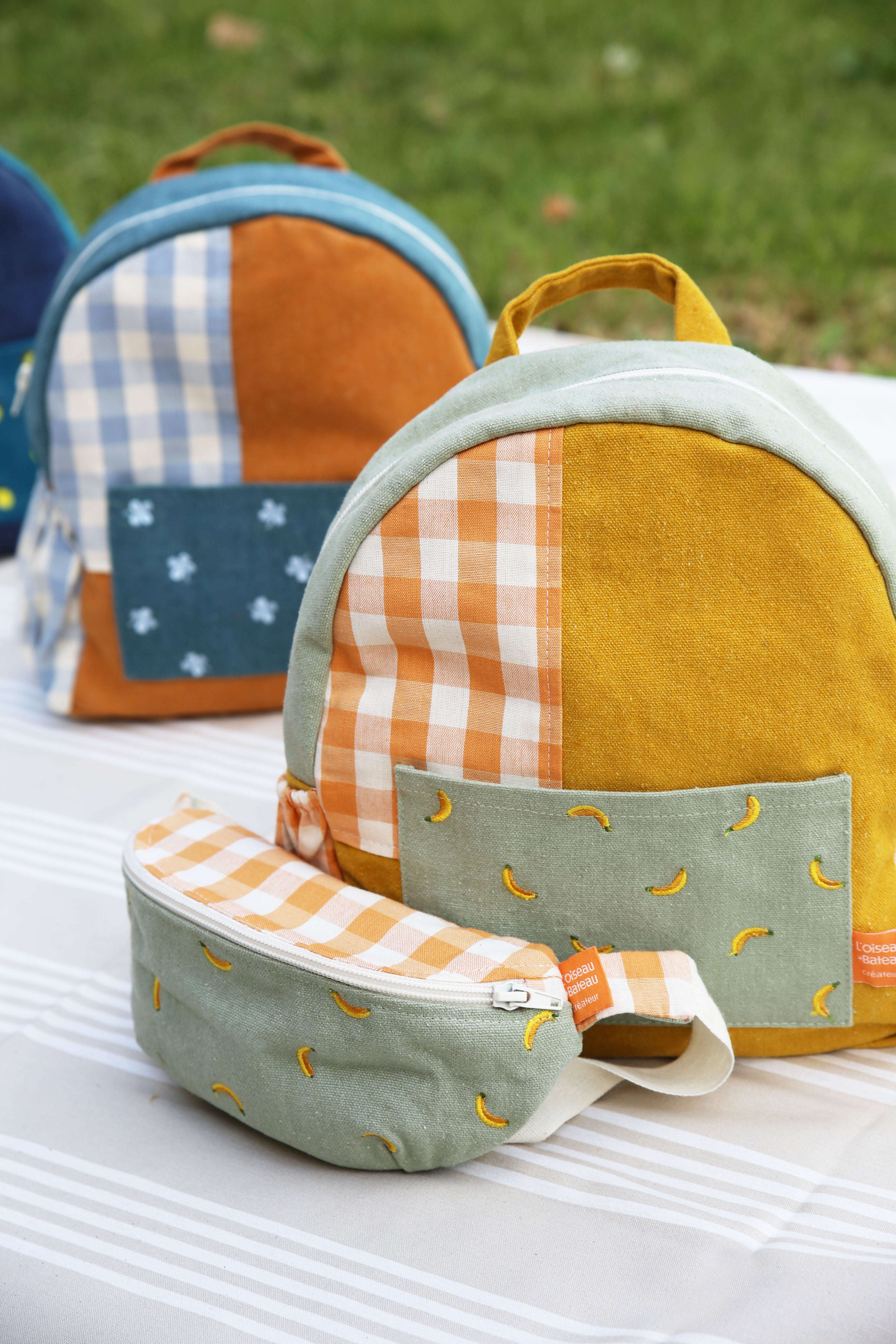 idee sac banane enfant, banane enfant, sac banane enfant,  banane sac, sac banane enfant tendance, accessoire sac enfant, sac bandouliere enfant, sac banane brode enfant, creation française, design français, marque française, l'oiseau bateau, sac banane vert