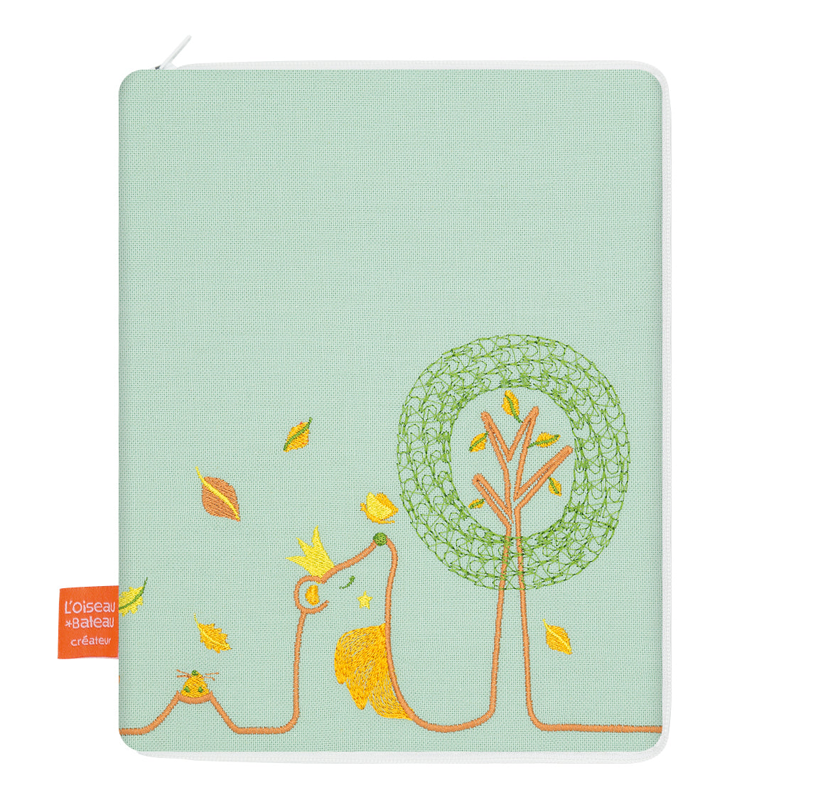 idee protege carnet de sante bebe, protege carnet de sante personnalise, theme ours, couleur vert d'eau, tissus 100% coton oeko tex, cadeau de naissance personnalisé, cadeau de naissance original, design français, marque française, l'oiseau bateau.