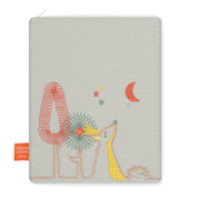 idee protege carnet de sante bebe, protege carnet de sante personnalise, theme renard, couleur lin, tissus 100% coton oeko tex, cadeau de naissance personnalisé, cadeau de naissance original, design français, marque française, l'oiseau bateau.