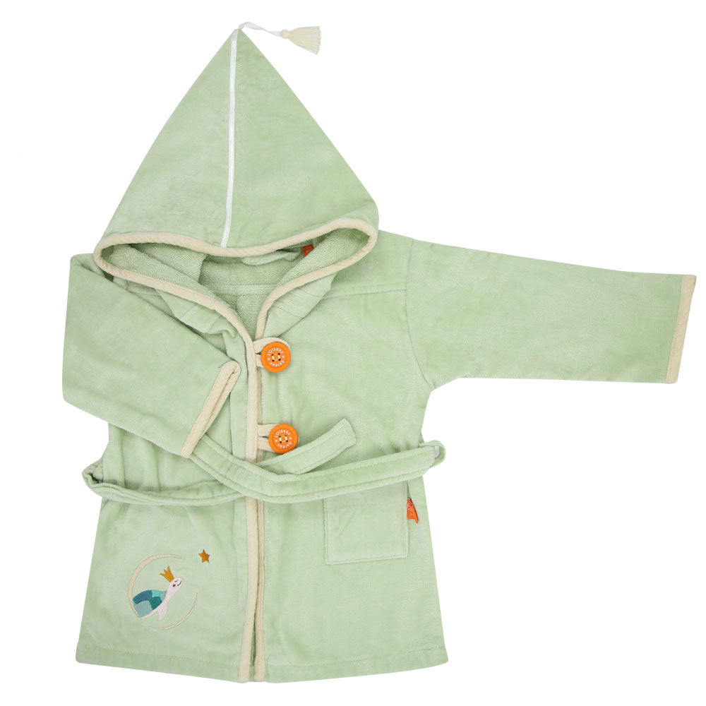Peignoir personnalisé enfant – Tortue Menthalo – L'Oiseau Bateau