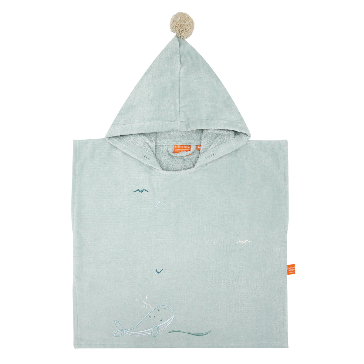Cape de bain bebe, cape de bain enfant, cape de bain  personnalisee bebe, cape de bain personnalisee enfant,cadeau de naissance, cadeau de naissance personnalise, carre de bain bebe, carre de bain enfant, poncho de bain bebe, poncho de bain enfant, creation française, design français, marque française, l'oiseau bateau, cape de bain bleu, theme baleine