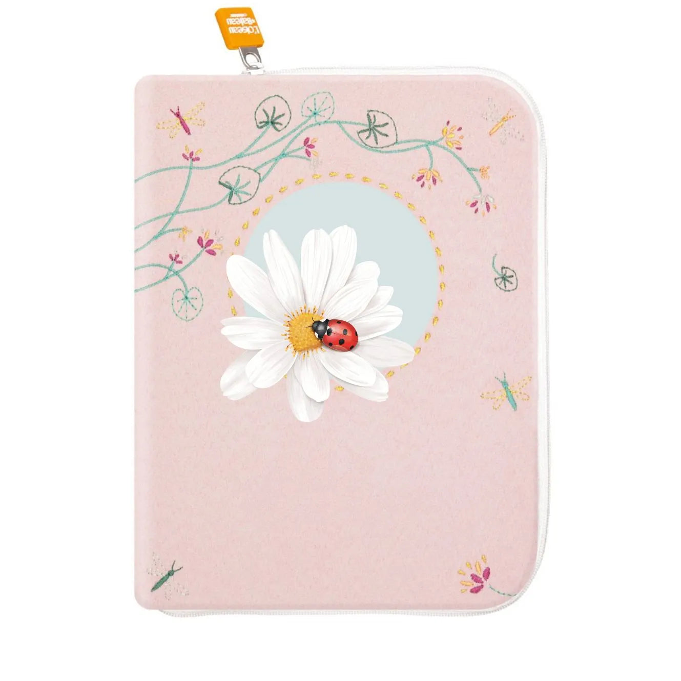 idee protege carnet de sante bebe, protege carnet de sante personnalise, theme daim, couleur jaune, tissus 100% coton oeko tex, cadeau de naissance personnalisé, cadeau de naissance original, design français, marque française, l'oiseau bateau, cadeau de noël bébé, cadeau de noël personnalisé