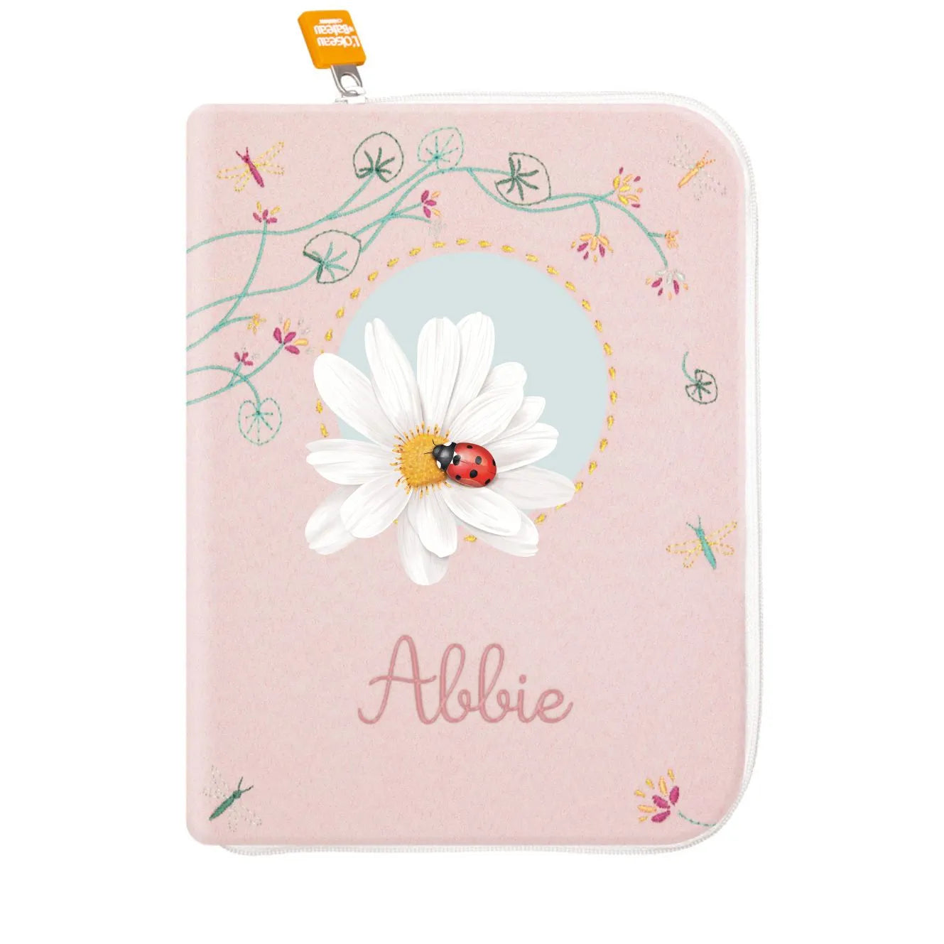 idee protege carnet de sante bebe, protege carnet de sante personnalise, theme daim, couleur jaune, tissus 100% coton oeko tex, cadeau de naissance personnalisé, cadeau de naissance original, design français, marque française, l'oiseau bateau, cadeau de noël bébé, cadeau de noël personnalisé