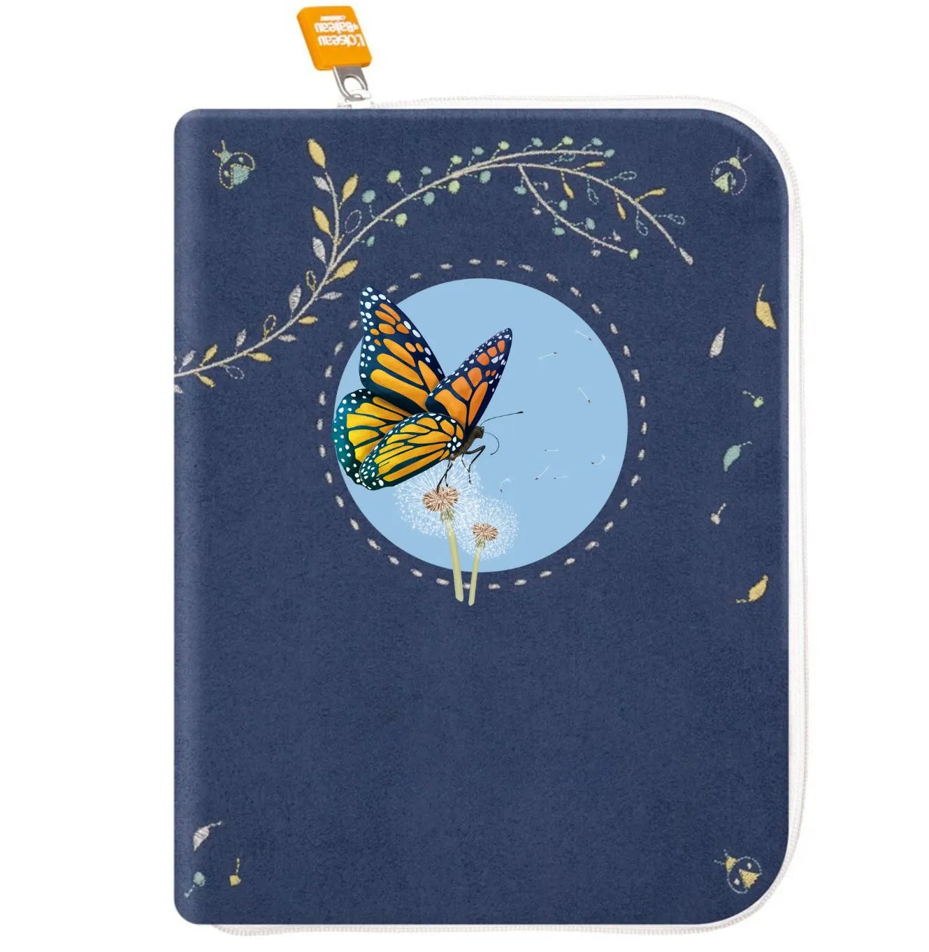 idee protege carnet de sante bebe, protege carnet de sante personnalise, theme daim, couleur jaune, tissus 100% coton oeko tex, cadeau de naissance personnalisé, cadeau de naissance original, design français, marque française, l'oiseau bateau, cadeau de noël bébé, cadeau de noël personnalisé
