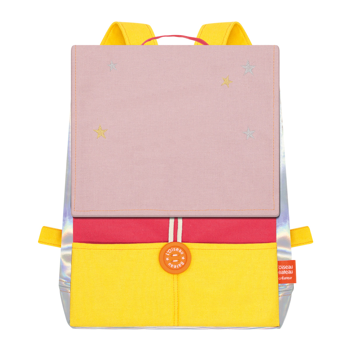 Personalized Astro children's backpack - Grenadine and Powder