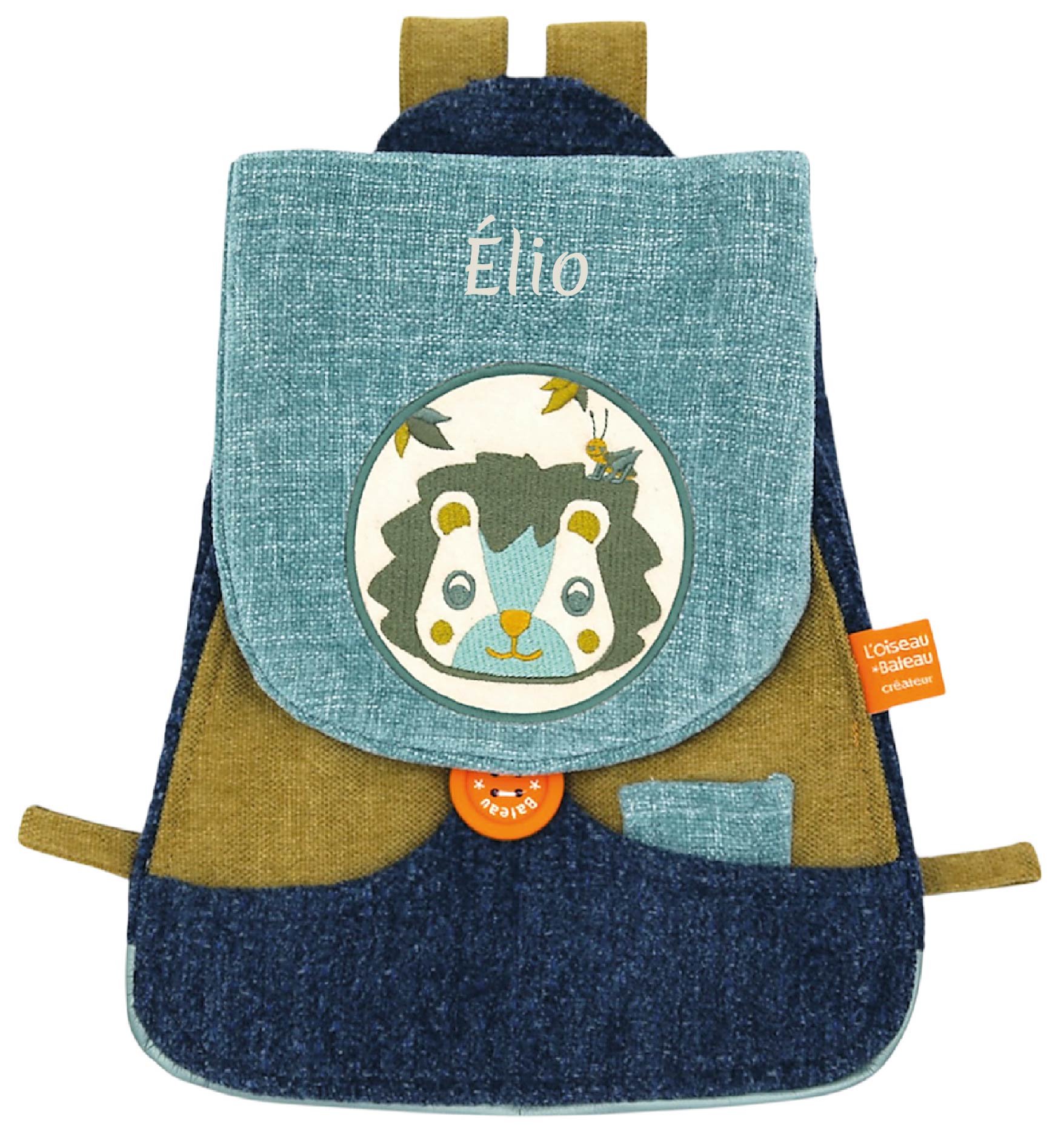 Sac à dos personnalisé enfant - Lion Criquet