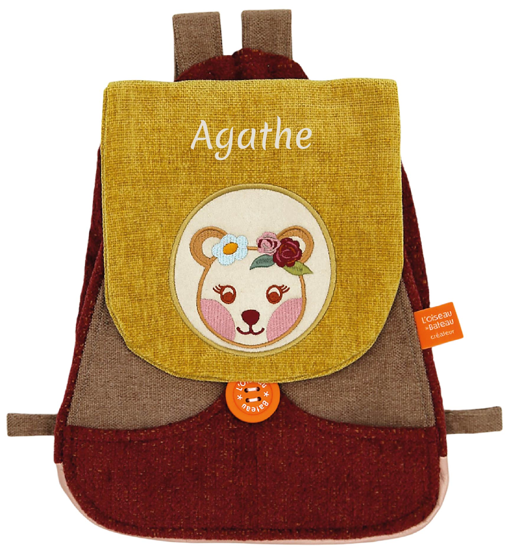 Sac à dos personnalisé enfant - Mme Ourse