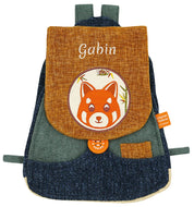Sac à dos personnalisé enfant - Panda Roux