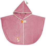 Cape de bain personnalisée - Cygne Vieux Rose