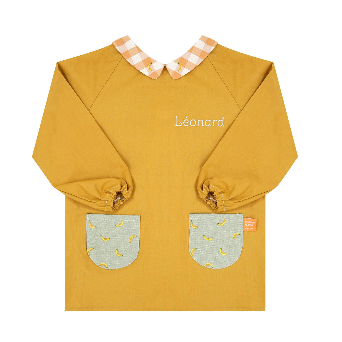 tablier ecole, blouse ecole, blouse peinture maternelle, tablier ecole personnalise, blouse ecolier, blouse maternelle, tablier impermeable maternelle, tablier impermeable enfant, tablier scolaire, blouse scolaire, tablier manche longue maternelle, tablier plastique maternelle, design français, creation française, marque française, l'oiseau bateau, tablier ecole jaune