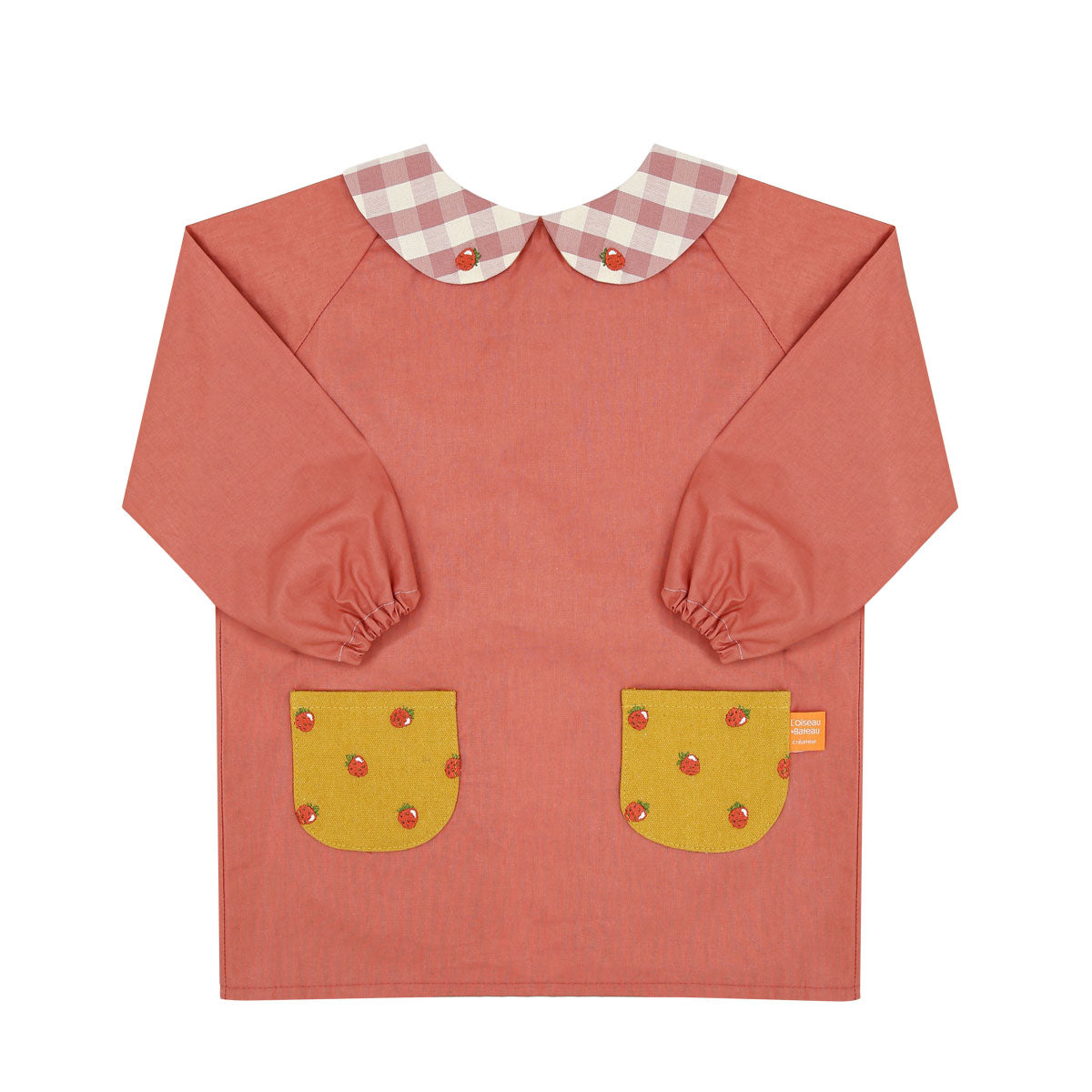 tablier d'école personnalisé, tablier d'école, blouse d'école personnalisée, blouse d'école, blouse peinture maternelle, tablier école personnalisé, blouse écolier, blouse maternelle, tablier imperméable maternelle, tablier imperméable enfant, tablier scolaire, blouse scolaire, tablier manche longue maternelle, tablier plastique maternelle, design français, création française, marque française, l'oiseau bateau, tablier école rose