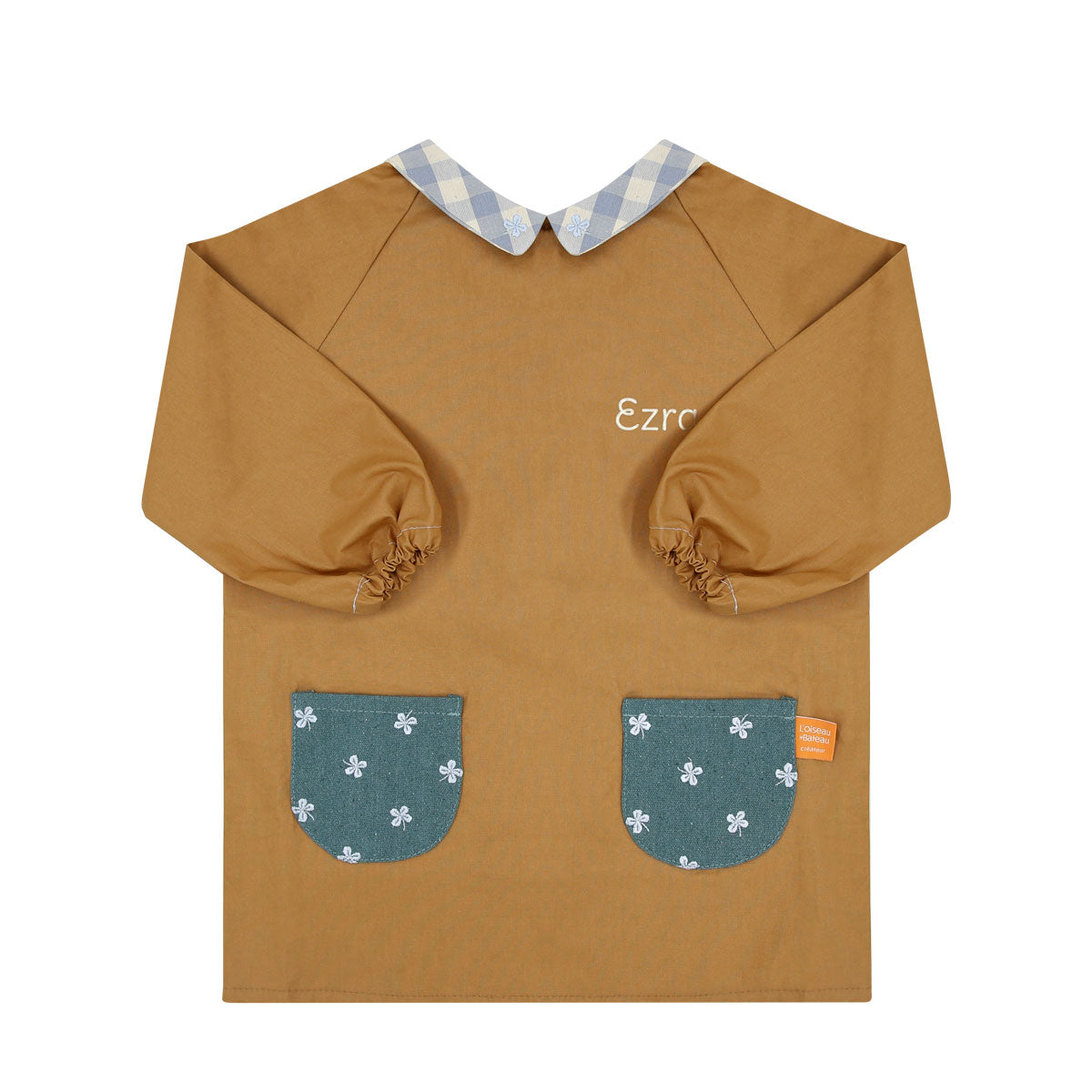 tablier ecole, blouse ecole, blouse peinture maternelle, tablier ecole personnalise, blouse ecolier, blouse maternelle, tablier impermeable maternelle, tablier impermeable enfant, tablier scolaire, blouse scolaire, tablier manche longue maternelle, tablier plastique maternelle, design français, creation française, marque française, l'oiseau bateau, tablier ecole marron