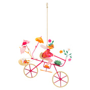 idee mobile en metal pour enfant, mobile decoratif pour enfant, decoration de chambre d'enfant, fabrication artisanale, peint a la main, creation française, marque française l'oiseau bateau, cadeau de naissance original