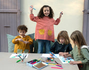 tablier d'école personnalisé, tablier d'école, blouse d'école personnalisée, blouse d'école, blouse peinture maternelle, tablier école personnalisé, blouse écolier, blouse maternelle, tablier imperméable maternelle, tablier imperméable enfant, tablier scolaire, blouse scolaire, tablier manche longue maternelle, tablier plastique maternelle, design français, création française, marque française, l'oiseau bateau, tablier école rose